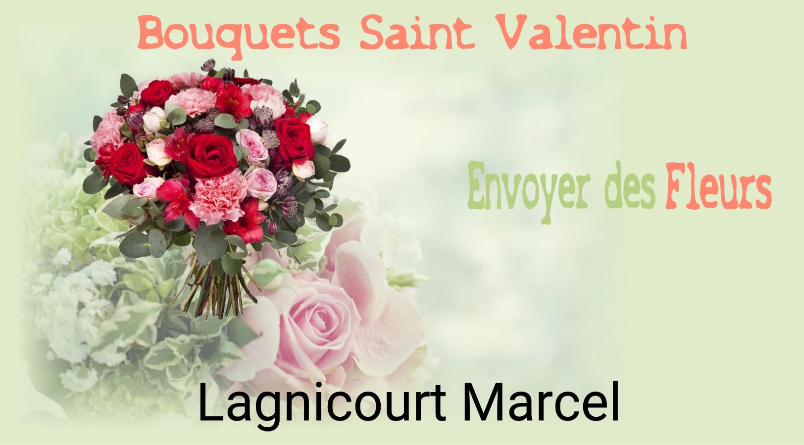 Roses de Saint-Valentin livrées à Lagnicourt-Marcel